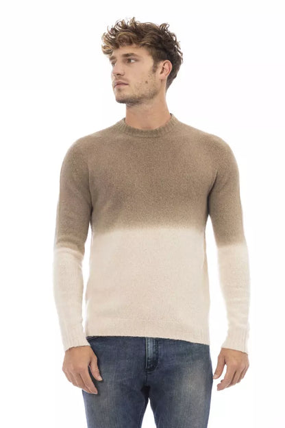 Suéter de hombre de alpaca beige