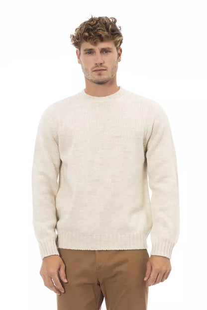 Suéter de hombre de alpaca beige