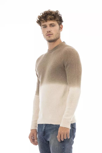 Suéter de hombre de alpaca beige