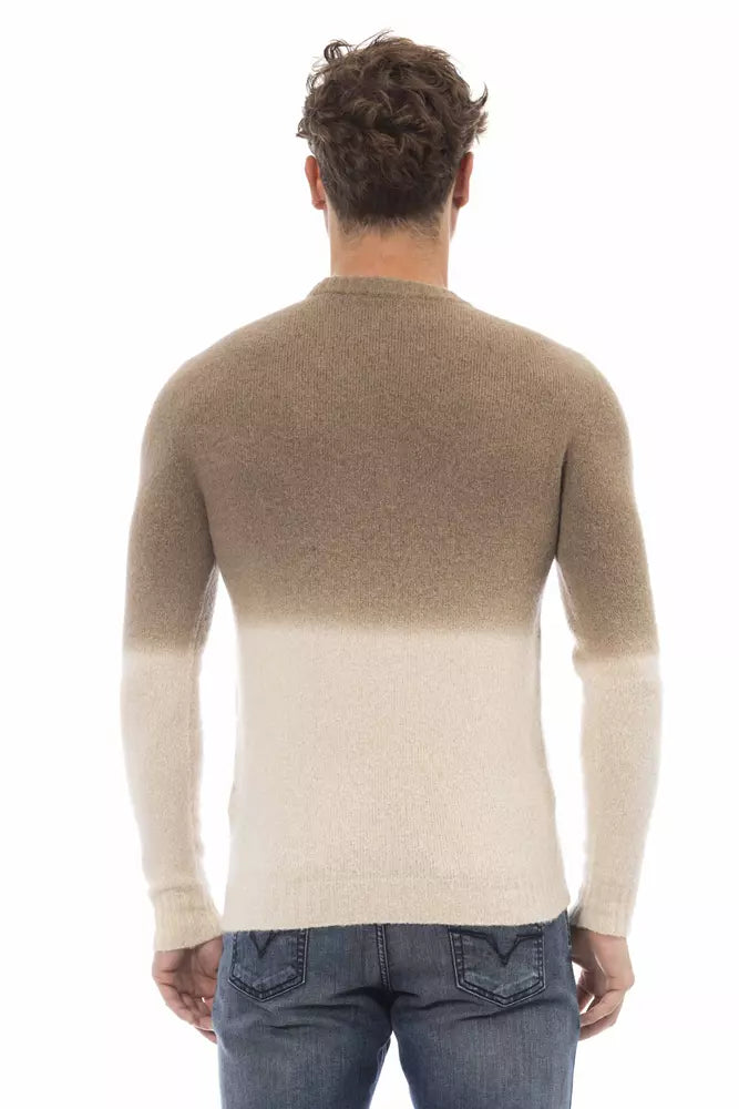 Suéter de hombre de alpaca beige