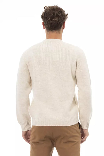 Suéter de hombre de alpaca beige