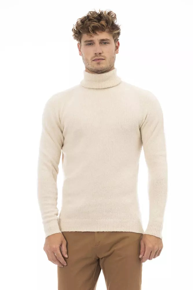 Suéter de hombre de alpaca beige