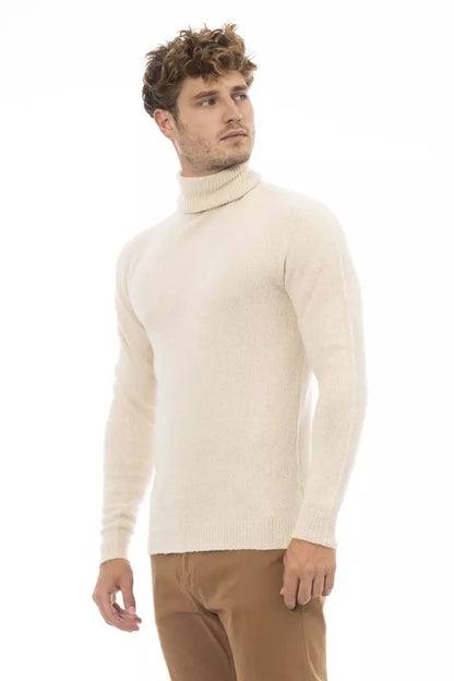 Suéter de hombre de alpaca beige