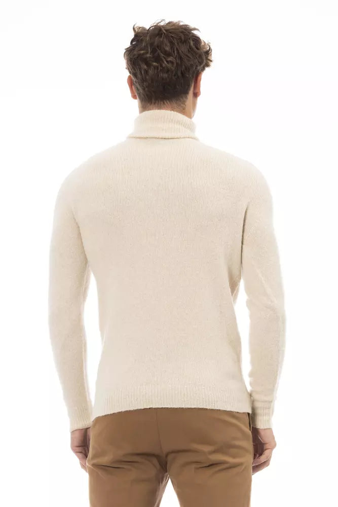 Suéter de hombre de alpaca beige