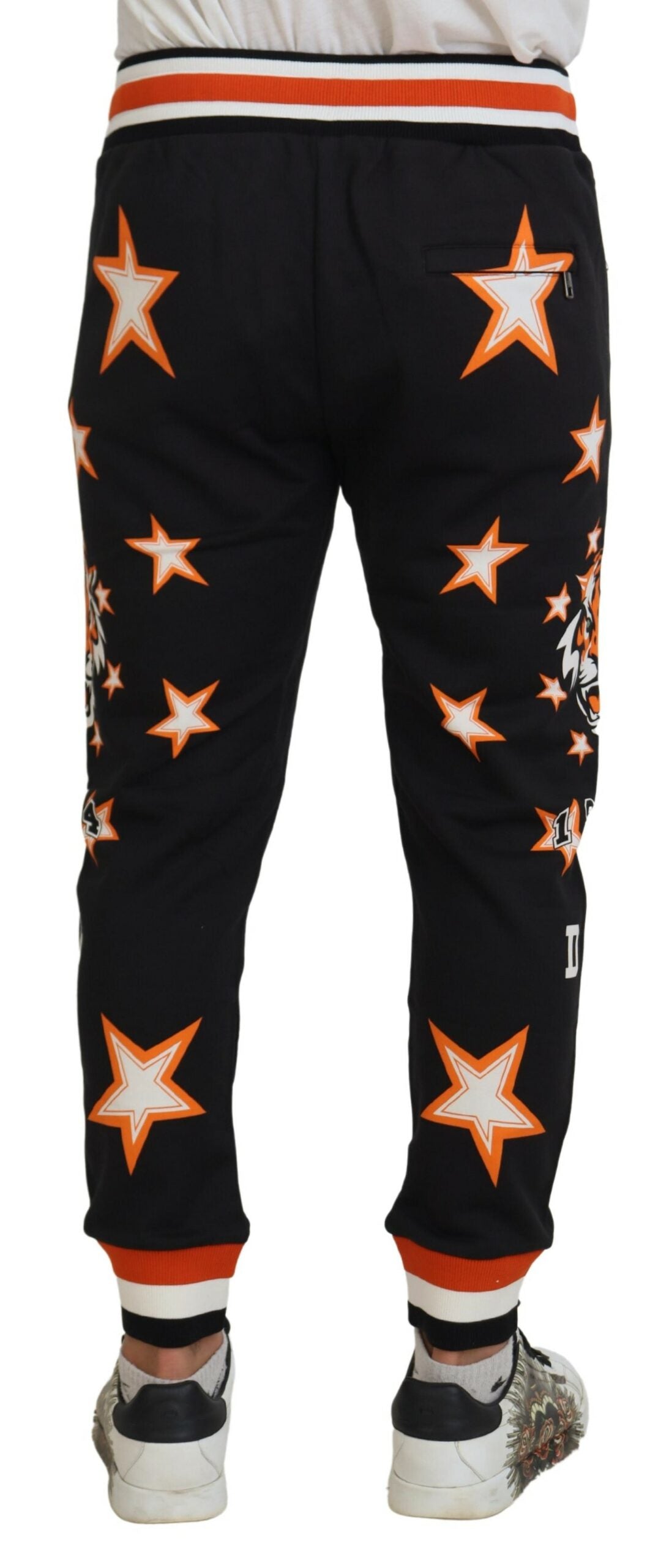 Elegant Black Star Casual Sweatpants