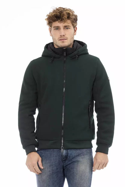 Chaqueta de poliéster verde para hombre