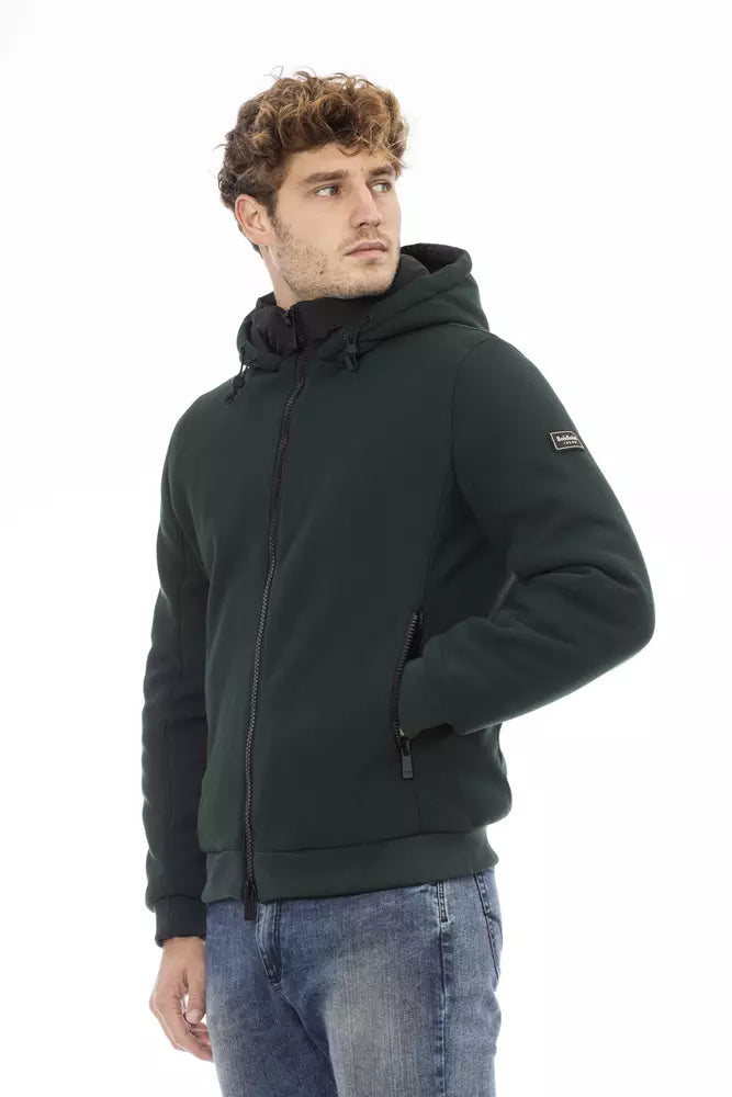 Chaqueta de poliéster verde para hombre