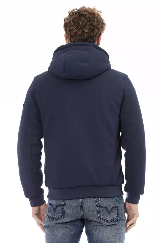 Chaqueta de poliéster azul para hombre