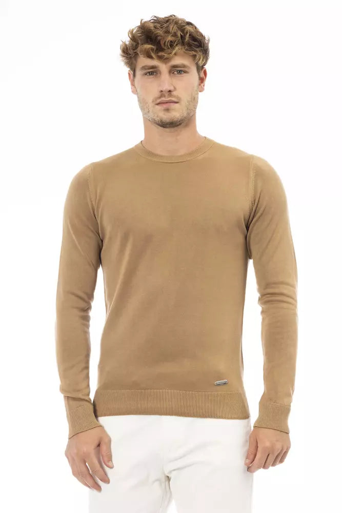 Suéter beige modal para hombre