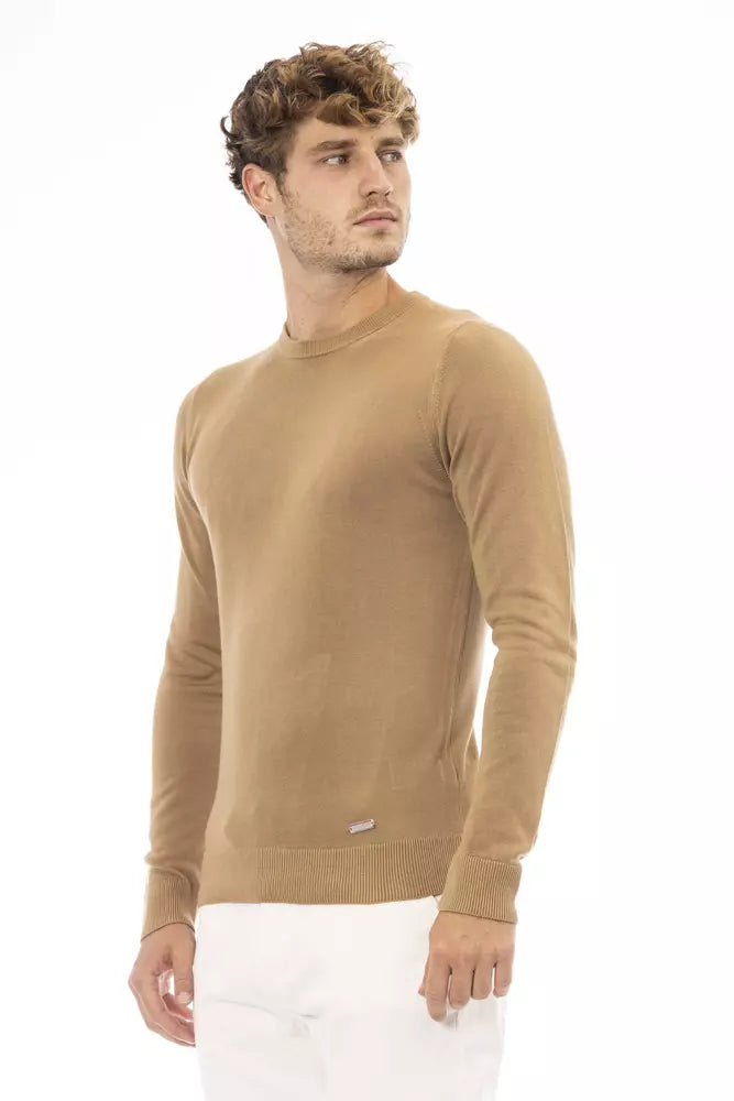 Suéter beige modal para hombre