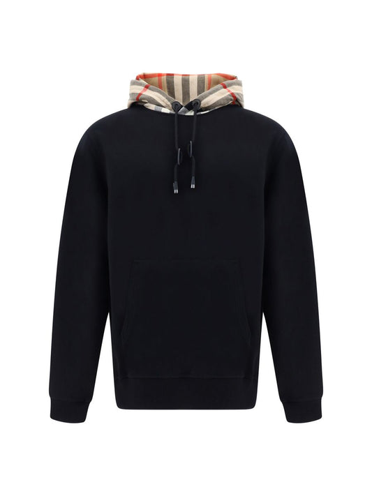 Elegante sudadera oversize Samuel negra con capucha