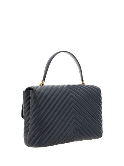 Elegante bolso de mano de piel de becerro negra