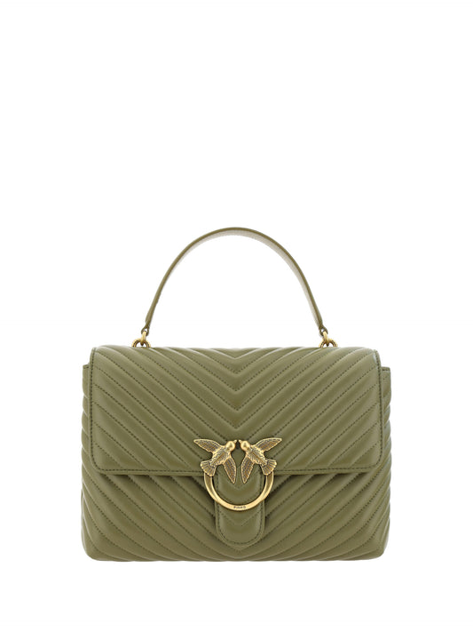 Bolso de mano de piel de becerro Emerald Elegance