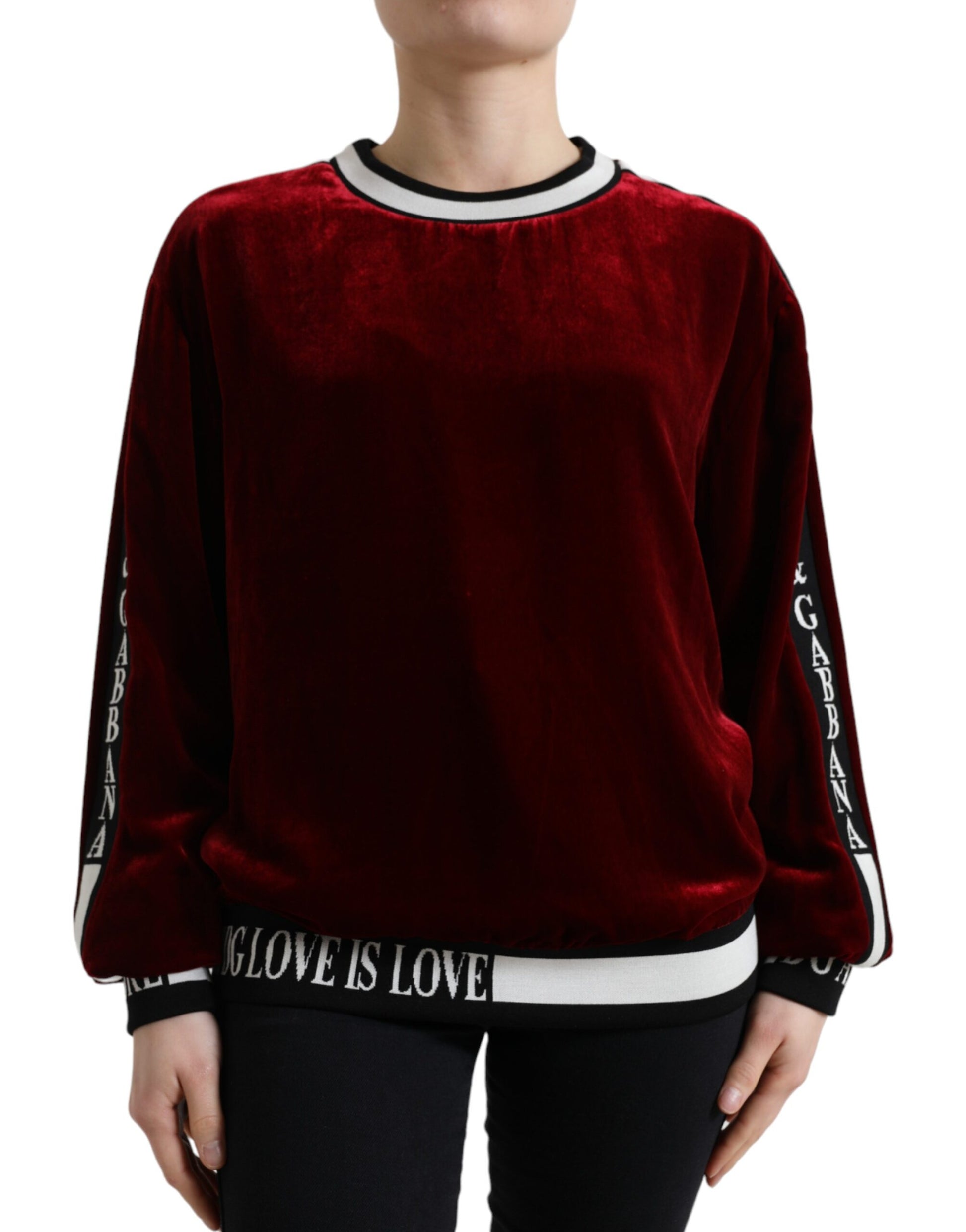Elegante jersey burdeos con mezcla de seda