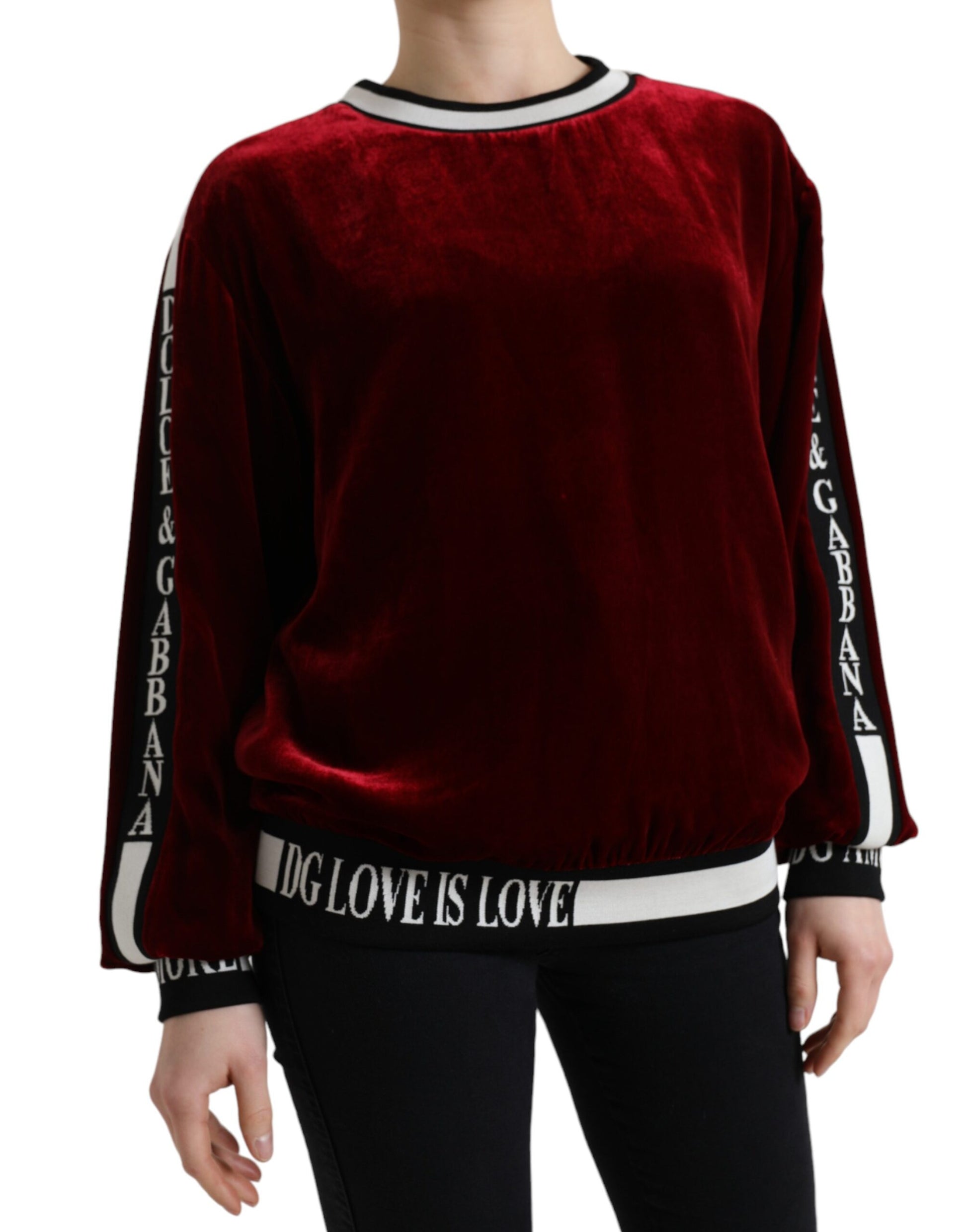 Elegante jersey burdeos con mezcla de seda