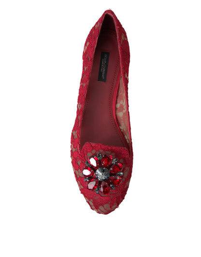 Elegantes zapatos planos con encaje floral Vally