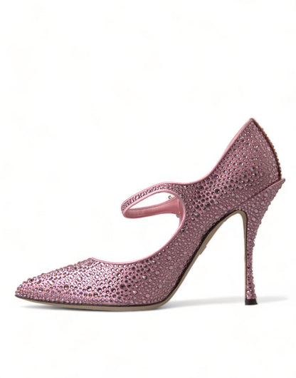 Encantadores tacones de cristal rosa