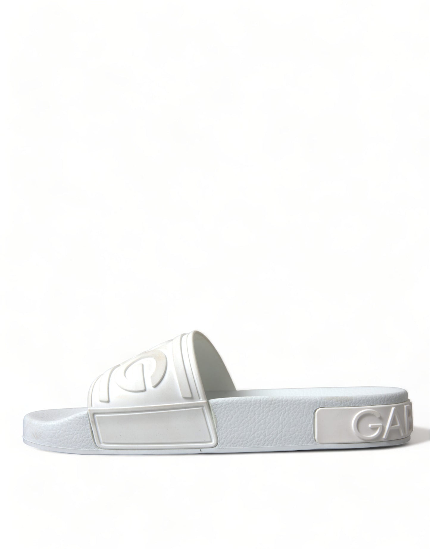 Sandalias elegantes con logo blanco