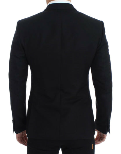 Elegante blazer Sicilia en mezcla de seda negra