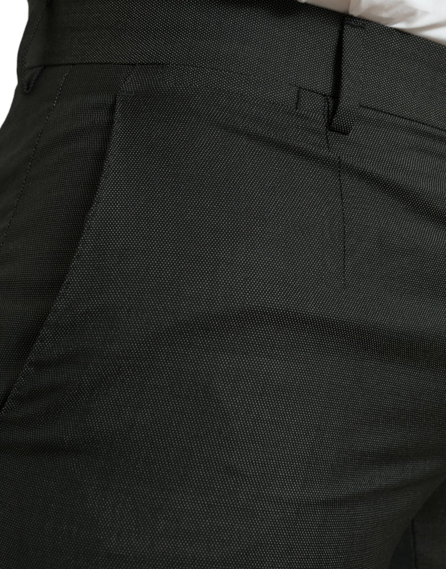 Pantalones de vestir ajustados elegantes de color gris oscuro