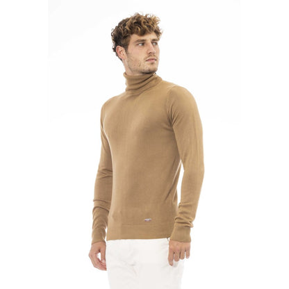 Suéter beige modal para hombre