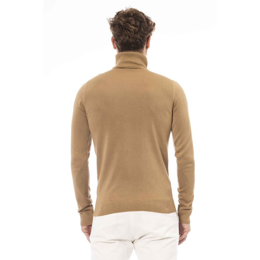 Suéter beige modal para hombre