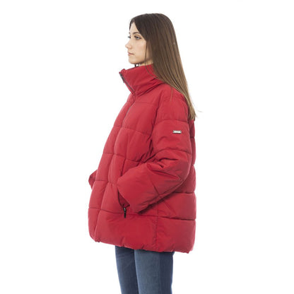 Chaqueta de mujer de poliamida roja