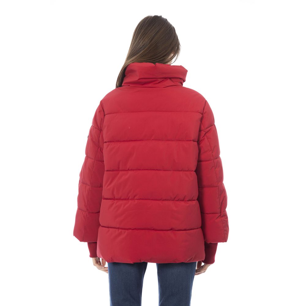 Chaqueta de mujer de poliamida roja