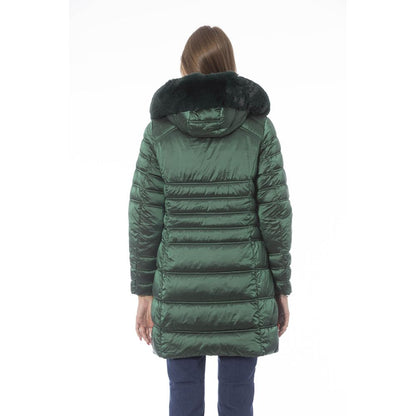 Green Polyester Women Jacket