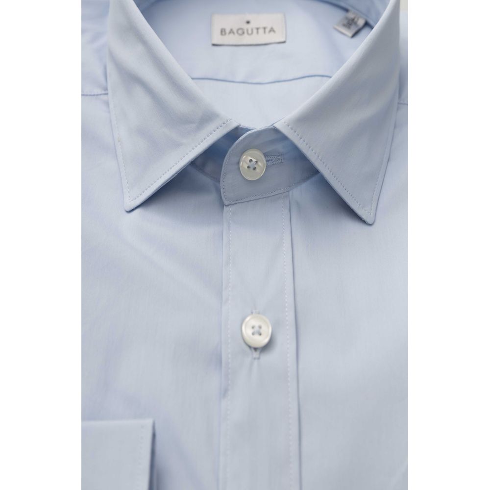 Light Blue Cotton Men Shirt