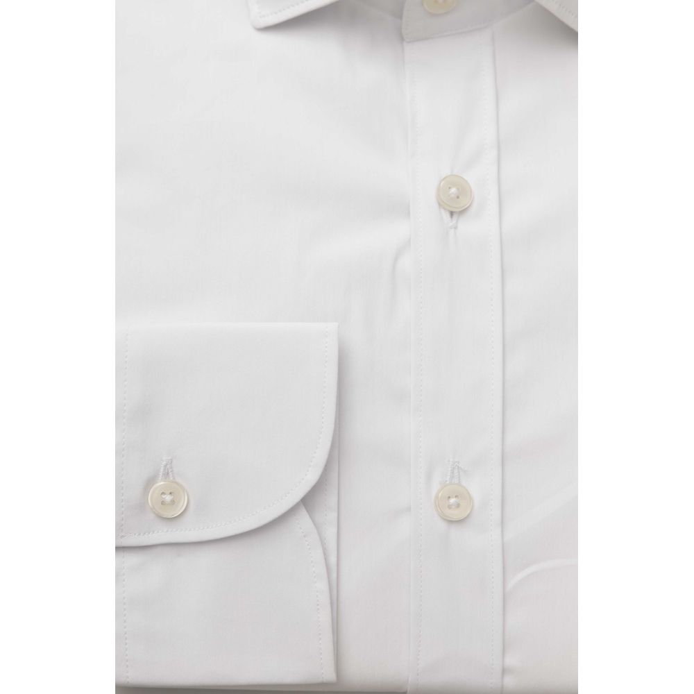 Camisa de algodón blanca para hombre