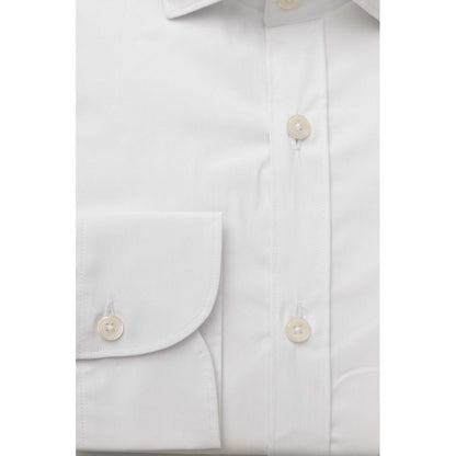 Camisa de algodón blanca para hombre