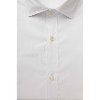 Camisa de algodón blanca para hombre