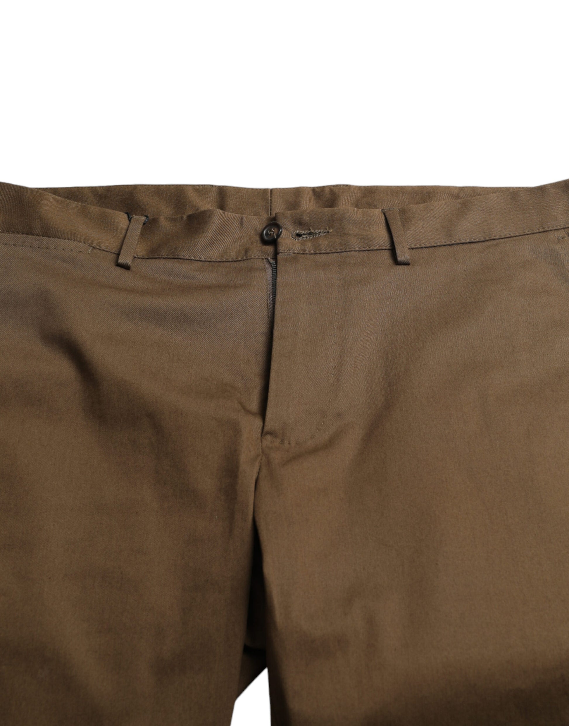 Chic Brown Bermuda Shorts with Logo Detail