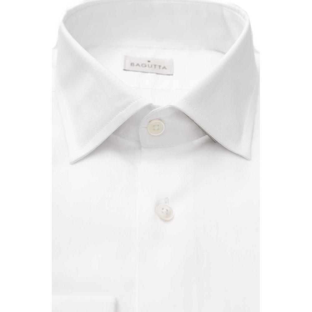 White Cotton Men's Shirt