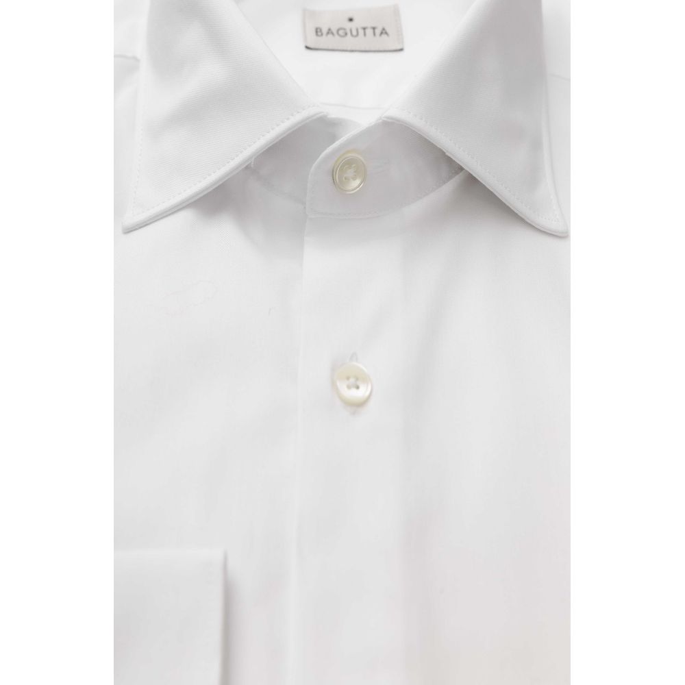 Camisa de algodón blanca para hombre