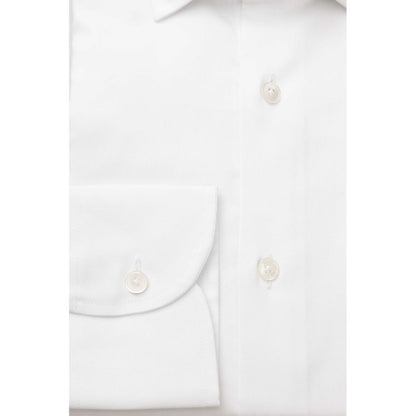 White Cotton Men's Shirt