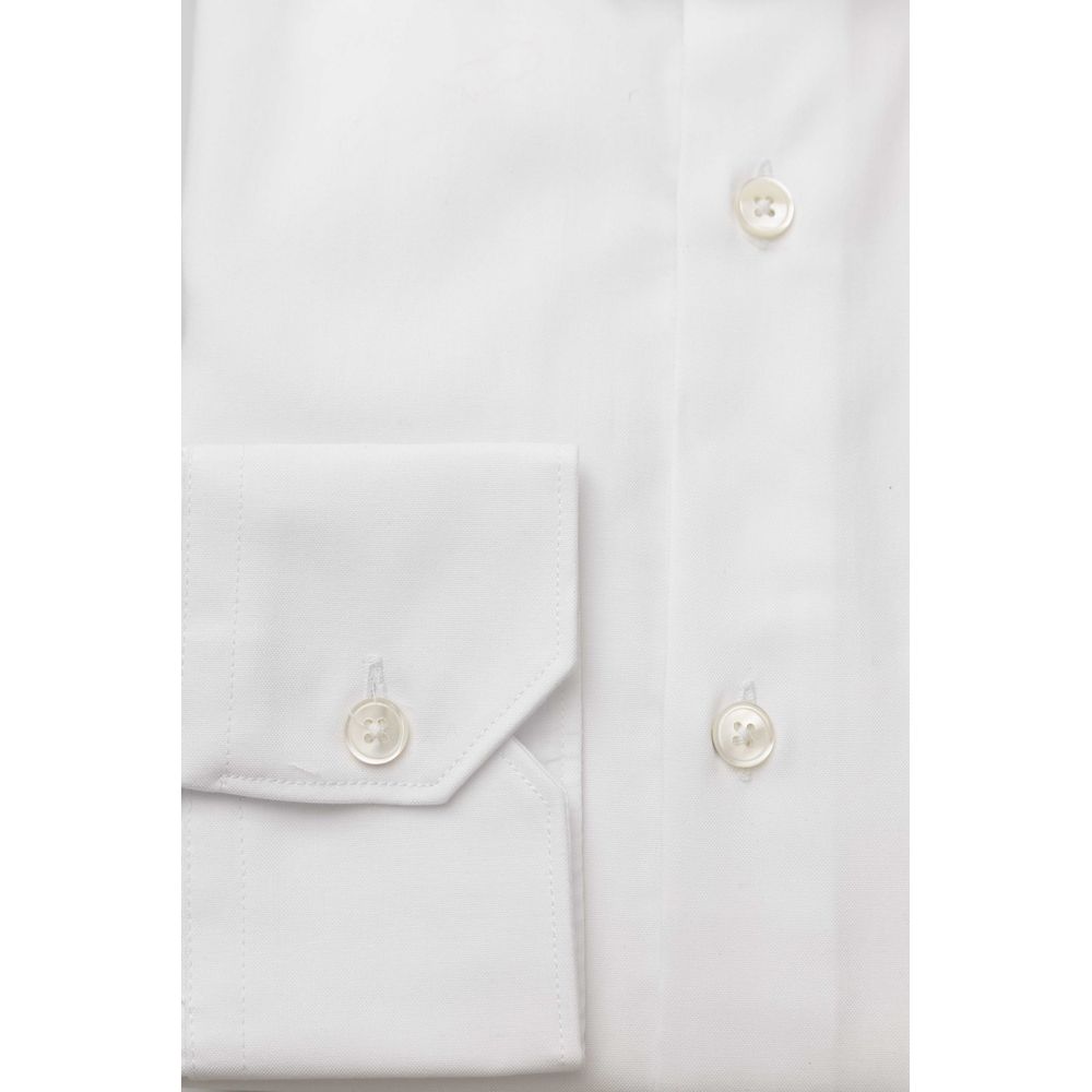 Camisa de algodón blanca para hombre