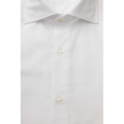 Camisa de algodón blanca para hombre