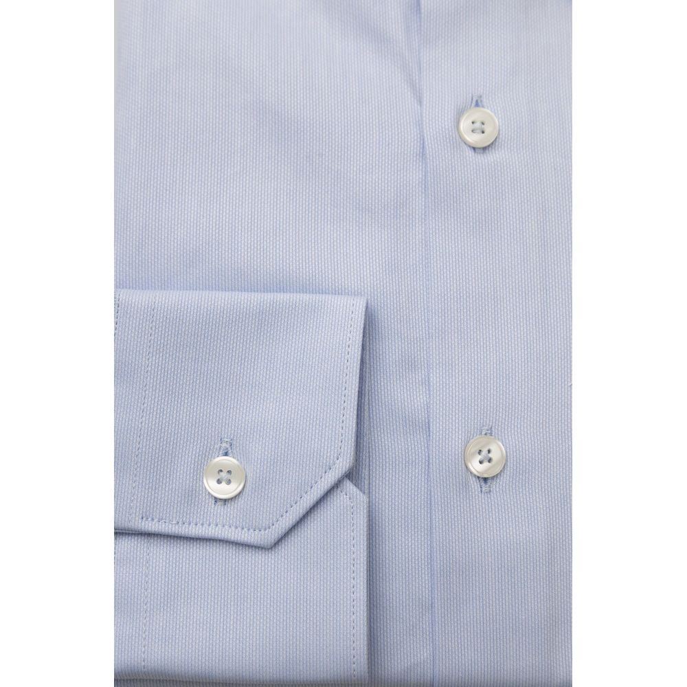 Light Blue Cotton Men Shirt