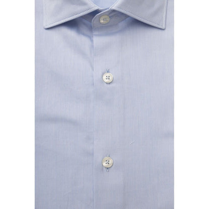 Light Blue Cotton Men Shirt