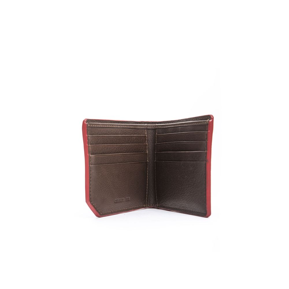 Cartera de piel marrón para hombre