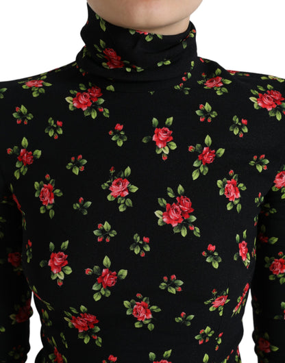 Elegante top floral en mezcla de seda