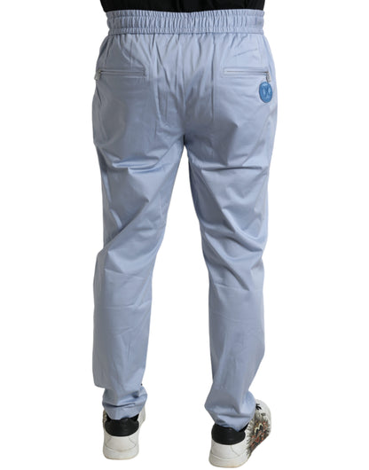 Pantalones deportivos elegantes de color azul claro para hombre