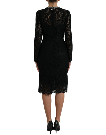 Elegant Crystal-Embellished Sheath Dress