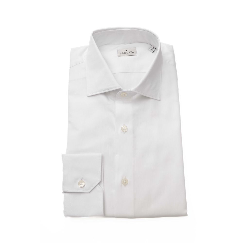 Camisa de algodón blanca para hombre