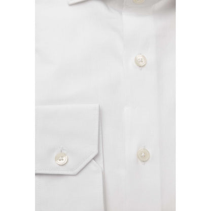 Camisa de algodón blanca para hombre