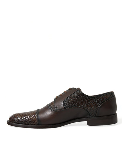 Elegantes zapatos de vestir Oxford de piel texturizada