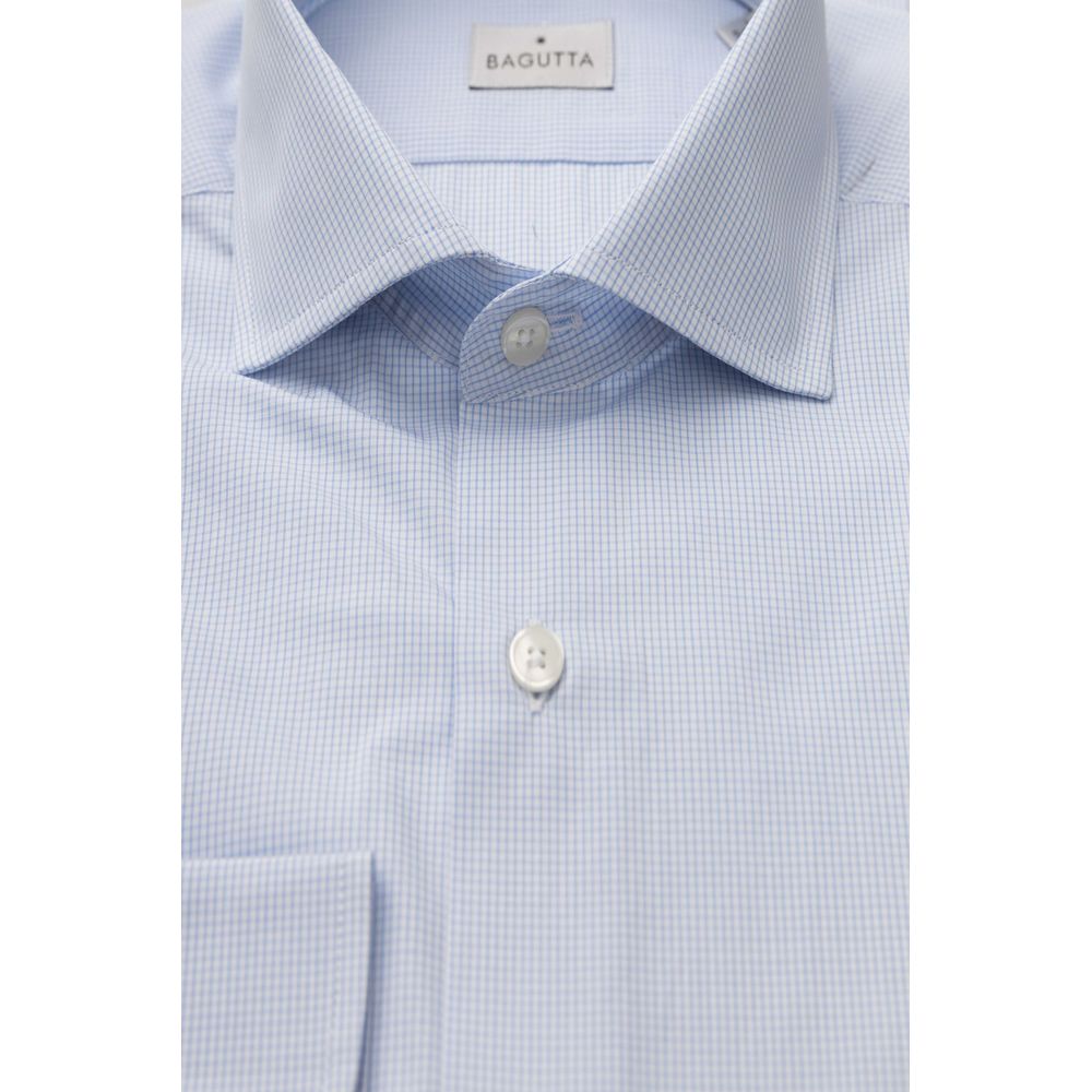 Light Blue Cotton Men Shirt