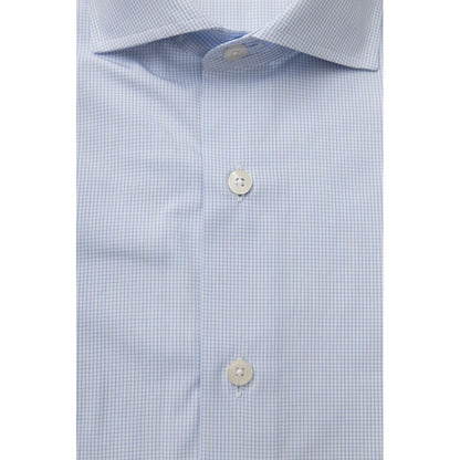 Light Blue Cotton Men Shirt